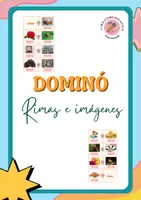 Vista previa - Juegos / Gamificación - DOMINÓ DE RIMAS CON IMÁGENES Y PALABRAS - Portada