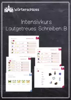 Vorschau - Arbeitsblätter - Materialpaket Lautgetreues Schreiben B - Deckblatt