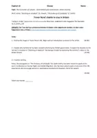 Vorschau - Arbeitsblätter - Klausur Englisch Post-colonialism-short stories-UK - Deckblatt