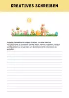 Vorschau - Arbeitsblätter - Kurzgeschichte- kreatives schreiben - Deckblatt