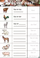 Vorschau - Aufgabenkarten - "Was ist das?" Tiere auf dem Bauernhof- Aufgabenkarte für das Max Lerngerät - DaZ / DaF / Deutsch - Seite 1