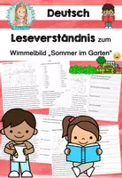 Vorschau - Arbeitsblätter - Leseverstehen | Lesen und verstehen | Leseverständnis | Sommer | Deutsch - Deckblatt
