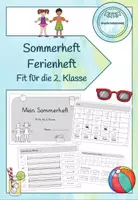 Vorschau - Arbeitsblätter - Wiederholungsheft/Ferienheft - Fit für die 2. Klasse - Deckblatt