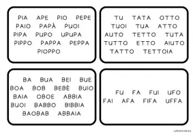 anteprima - Flashcard - Portachiavi delle prime letture - Pagina di copertina