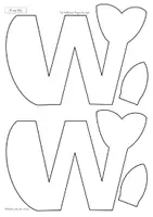 Vorschau - Mal- und Bastelvorlagen - Buchstabentier W wie Wal – Buchstabenheft Grundschule (Klasse 1) | Buchstabeneinführung, Bastelvorlage & Anfangsunterricht - Seite 2
