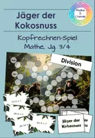 Vorschau - Spiele - Division - Kopfrechnenspiel Jäger der Kokosnuss - Deckblatt