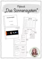 Vorschau - Stundenentwürfe - Geografie - Flipbook "Das Sonnensystem" (Klasse 5 -7) - Deckblatt