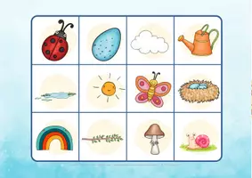 Vorschau - Spiele - Bingo FRÜHLING - Wortschatz Bingo DaZ - Vorkurs Deutsch Frühling - ab Vorkurs Deutsch Kindergarten - Kita Frühling - Seite 3