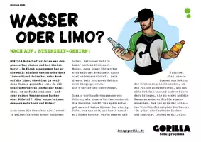 Vorschau - Arbeitsblätter - Arbeitsblatt *Wasser oder Limo" - Seite 1