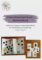 Vorschau - Stundenentwürfe - Materialdruck - Exploration, Verfremdung und Umdeutung - Deckblatt