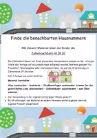 Vorschau - Spiele - Finde die benachbarten Hausnummern - Orientierung im ZR 20 - Deckblatt