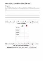 Vorschau - Arbeitsblätter - Arbeitsblatt DaZ A1 regelmäßige Verben - Seite 1