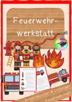Vorschau - Unterrichtsreihen - Feuerwehr Werkstatt Sachunterricht Klasse 3 Klasse 4 - Deckblatt