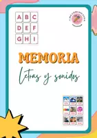 Vista previa - Juegos / Gamificación - MEMORIA CON TARJETAS DE LETRAS Y SONIDOS CON IMÁGENES - Portada
