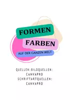 Vorschau - Arbeitsblätter - Formen und Muster ausmalen, Farben verwenden und Muster erkennen - Deckblatt