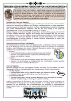 Vorschau - Arbeitsblätter - Erklärung und Definition ; Lückentext zu Flucht Migration mit Lösung (Klasse 7/8/9) - Seite 1