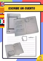 Vista previa - Unidades / Secuencias / Situaciones de Aprendizaje - Escribe un cuento (5 idiomas disponibles) - Portada