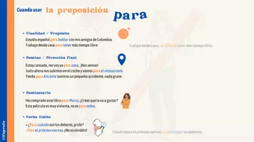 anteprima - Materiale di supporto/inclusione - Por y Para - Infografica in spagnolo - Pagina 2