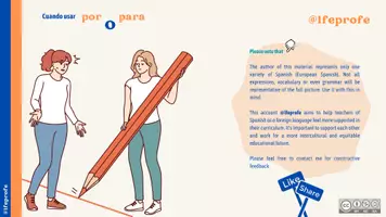 anteprima - Materiale di supporto/inclusione - Por y Para - Infografica in spagnolo - Pagina 3