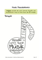 Vorschau - Mal- und Bastelvorlagen - Musik: Note – Assoziationen mit Musik - Seite 1