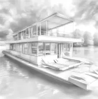 Vorschau - Arbeitsblätter - Architektur Modellbau-Projekt: Hausboot - Seite 2