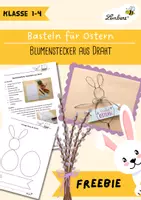 Vorschau - Mal- und Bastelvorlagen - Bastelanleitung Osterdeko aus Draht - Deckblatt