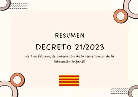 Vista previa - Tarjetas / Manipulativos - Decreto 21/2023 Ed. Infantil Cataluña - Portada