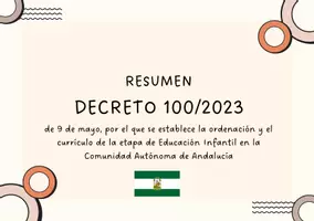 Vista previa - Para docentes: organización, planificación y formación - Decreto 100/2023 Ed. Infantil Andalucía - Portada