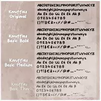 Vorschau - selbst erstellte Schriftarten - Knuffies „Schriften Set“ wachsendes Materialpaket - Seite 2