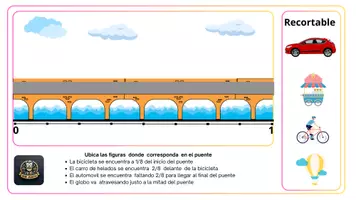 Vista previa - Tarjetas / Manipulativos - Ubicación de fracciones en la recta - Ficha - Portada