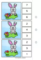 Vorschau - Spiele - Zählen bis 10 Klammerkarten Ostern - Seite 2