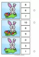 Vorschau - Spiele - Zählen bis 10 Klammerkarten Ostern - Seite 3