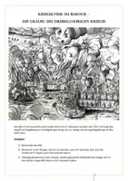 Vorschau - Stundenentwürfe - Barocklyrik „Grabschrift Mariannae Gryphiae“ (Andreas Gryphius) | Arbeitsblatt: Kriegslyrik, Analyse, Metrum | mit Einstieg & LÖSUNGEN | Deutsch Klasse 10 - Seite 1
