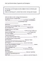 Vorschau - Arbeitsblätter - Groß- und Kleinschreibung Tageszeiten und Zeitangaben mit Lösung - Seite 2
