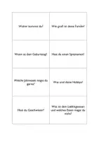Vorschau - Spiele - Spiel Wiederholung DaF A1 mit Konversationskarten - Seite 1