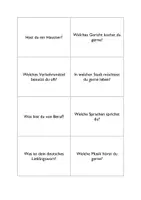Vorschau - Spiele - Spiel Wiederholung DaF A1 mit Konversationskarten - Seite 2