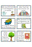 Vorschau - Mal- und Bastelvorlagen - 56 Motivationskarten für die Lern- und Prüfungsphase - Seite 1