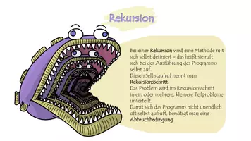 Vorschau - Präsentationen/Tafelbilder - Eine Präsentation zur Einführung von "Rekursion" - Seite 1