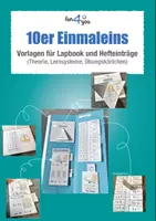 Vorschau - Mal- und Bastelvorlagen - Lapbook Einmaleins - 10er Reihe (Theorie, Lernsysteme, Übungskärtchen) - Deckblatt
