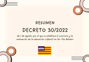 Vista previa - Para docentes: organización, planificación y formación - Decreto 30/2022 Ed. Infantil Islas Baleares - Portada