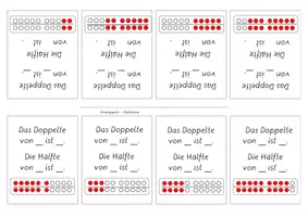 Vorschau - Fördermaterial/Inklusion - Verdoppeln Halbieren Buechlein - Deckblatt