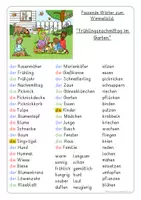 Vorschau - Arbeitsblätter - Schreibanlass - Wimmelbild, Frühlingsnachmittag im Garten - Seite 3