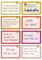 Vorschau - Mal- und Bastelvorlagen - FREEBIE: 50+ mutmachende Affirmationen für Lehrkräfte / Lehrer*innen Mutmacher - Seite 3