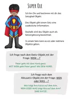 Vorschau - Arbeitsblätter - Satzgliedertraining mit den Superhelden - Ole Objekt - Seite 2