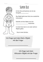 Vorschau - Arbeitsblätter - Satzgliedertraining mit den Superhelden - Ole Objekt - Seite 3