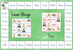 Vorschau - Spiele - Lese-Bingo: Tiere - Seite 2