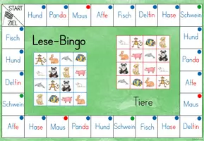 Vorschau - Spiele - Lese-Bingo: Tiere - Seite 3