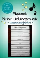 Vorschau - Arbeitsblätter - Flipbook: Meine Lieblingsmusik - Deckblatt