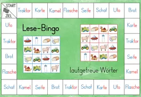 Vorschau - Spiele - Lese-Bingo (lautgetreue Wörter 3) - Seite 2
