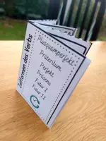 Vorschau - Mal- und Bastelvorlagen - Faltbuch Zeitformen des Verbs - Deckblatt